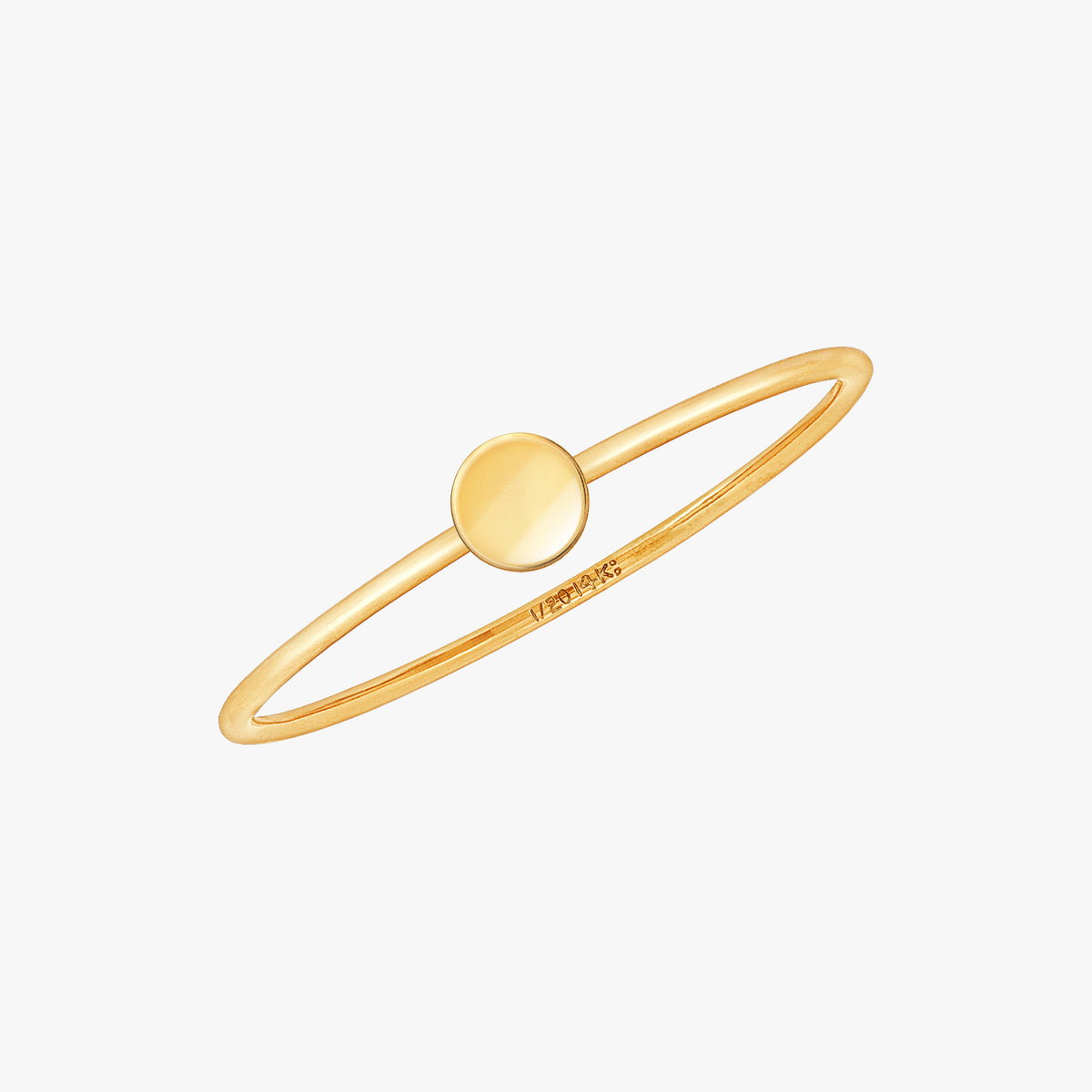 Mini Disc Stabelring Guld