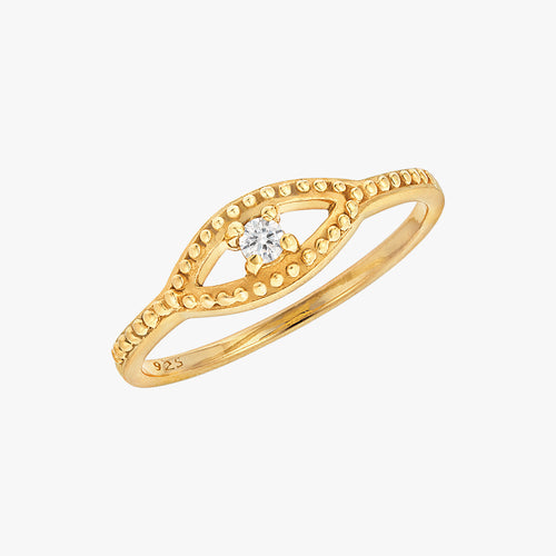 Anello anti-malocchio in oro