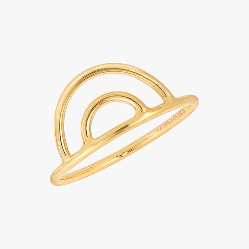 Regenboogring Goud