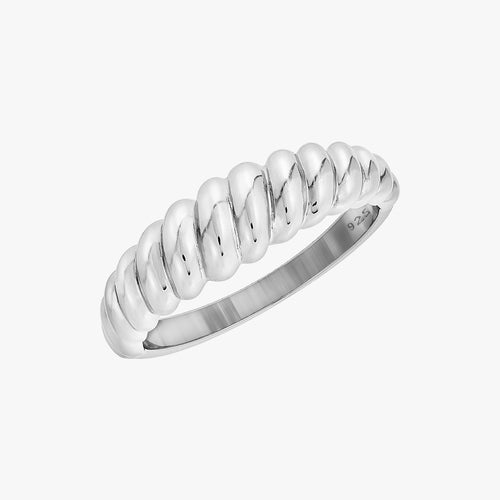 Cincin Kubah Croissant Perak