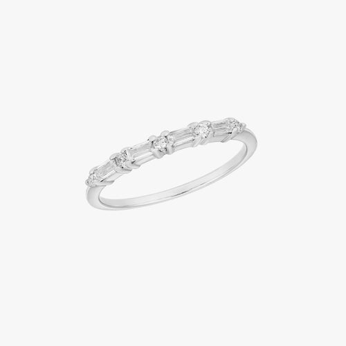 Grútor Baguette Ring Silver
