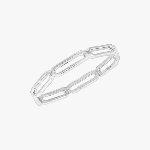 Vriendenkettingring Zilver