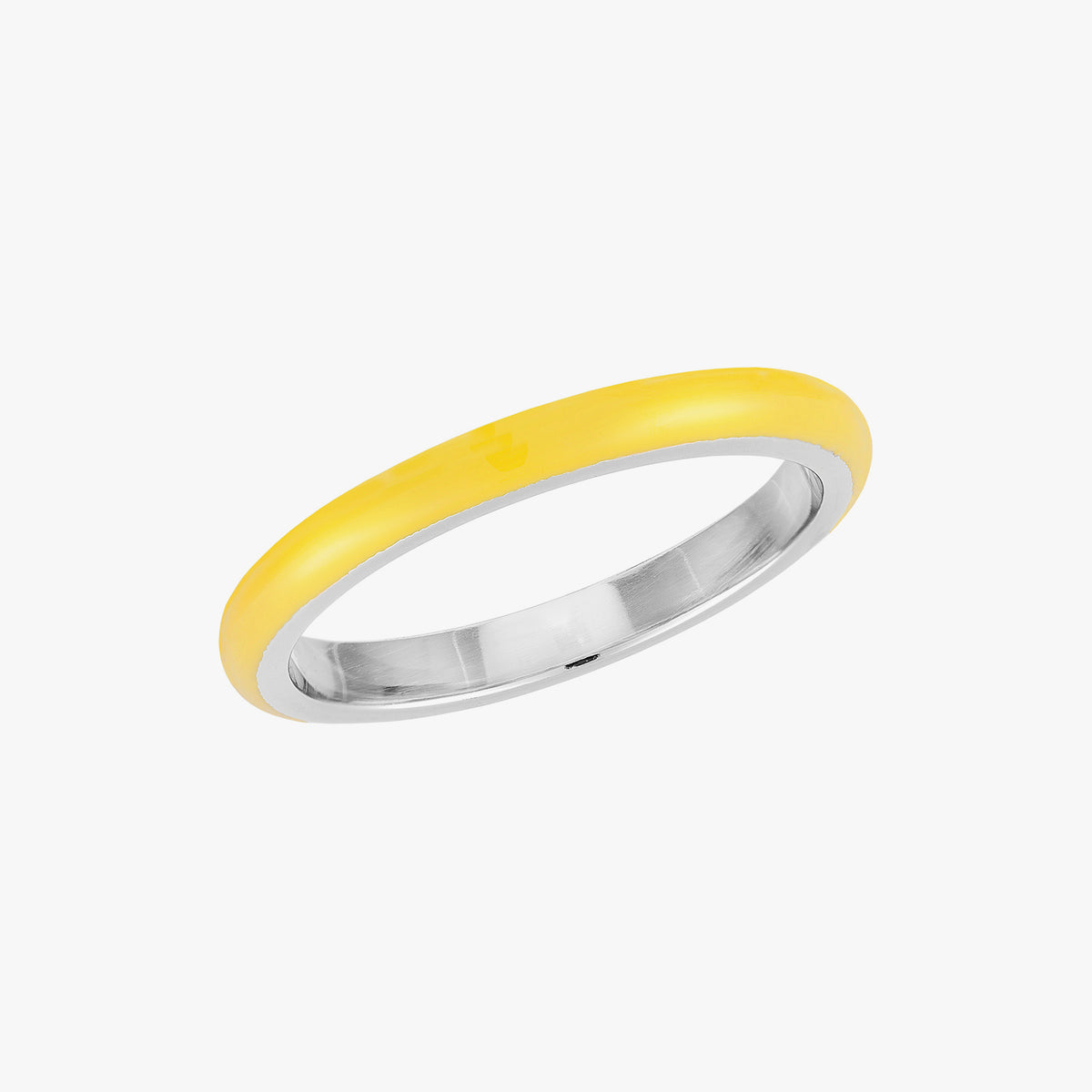 Anillo de apilador amarillo limón