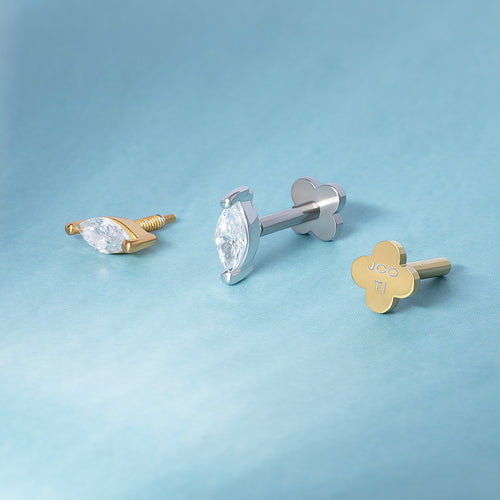 Marquesa micro labret enhebrado interno