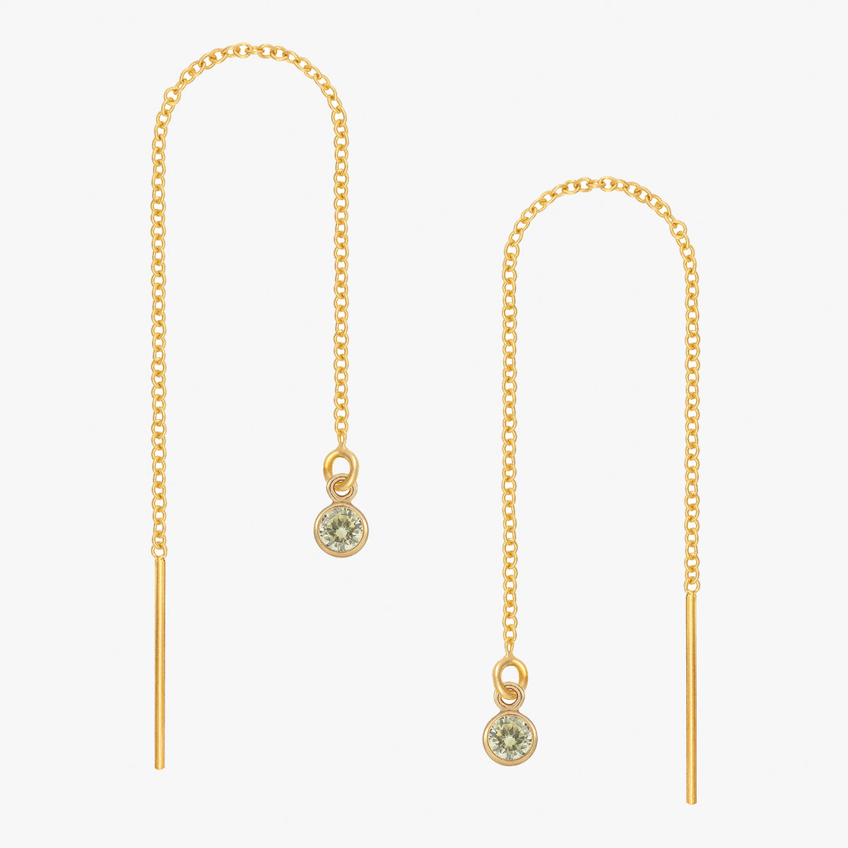 Personalizowane kolczyki z kamieniami urodzinowymi w oprawie