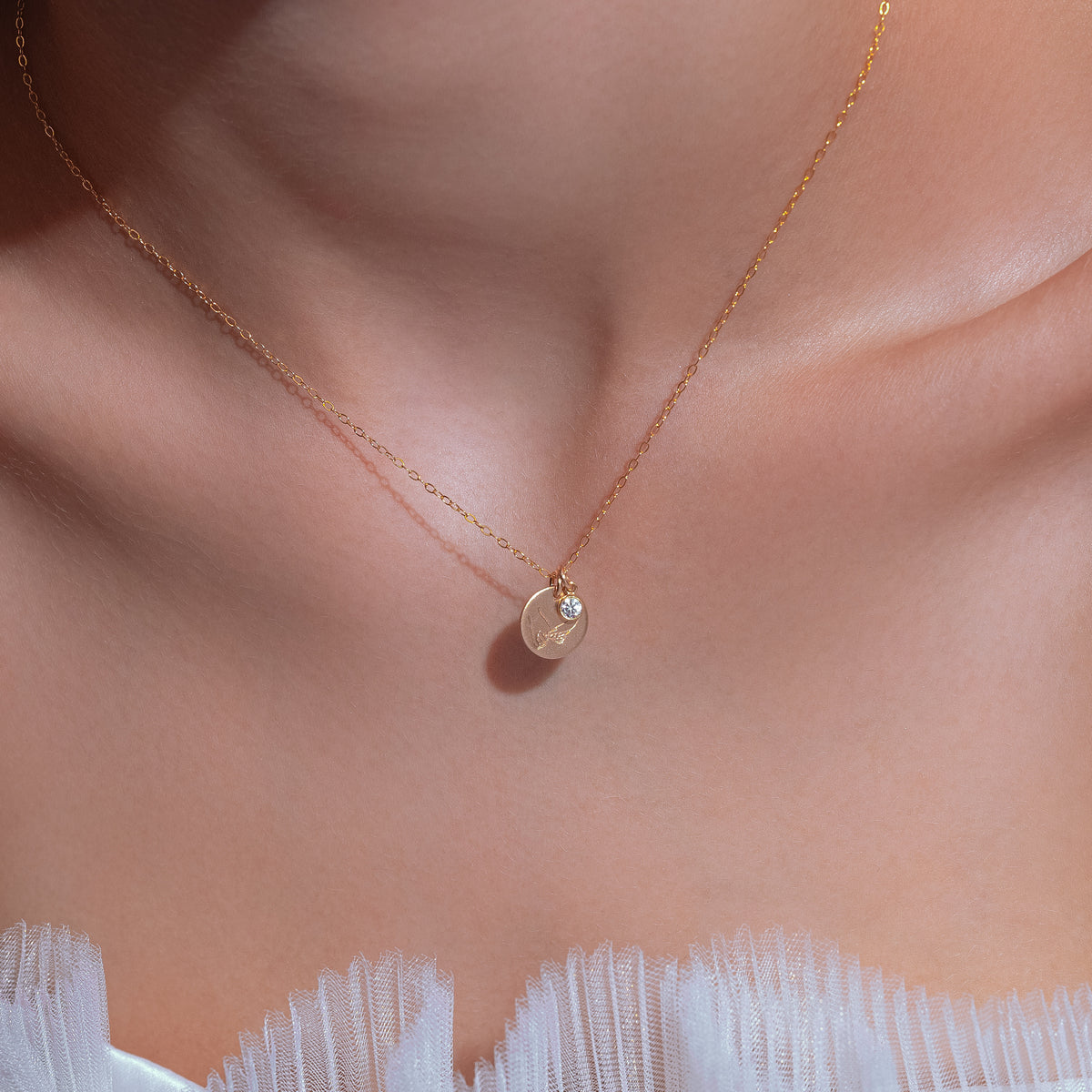 Collar inicial de tarot personalizado