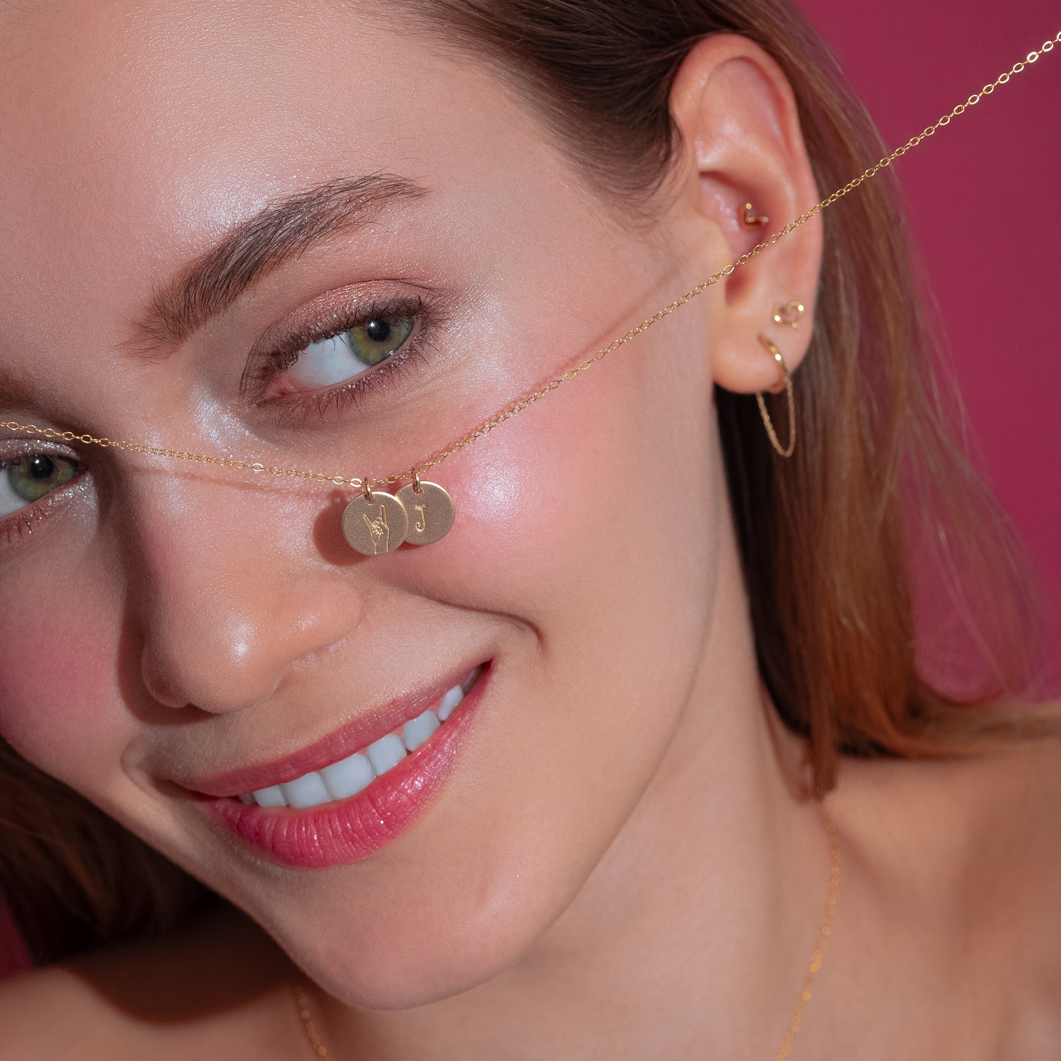 Collar inicial de tarot personalizado