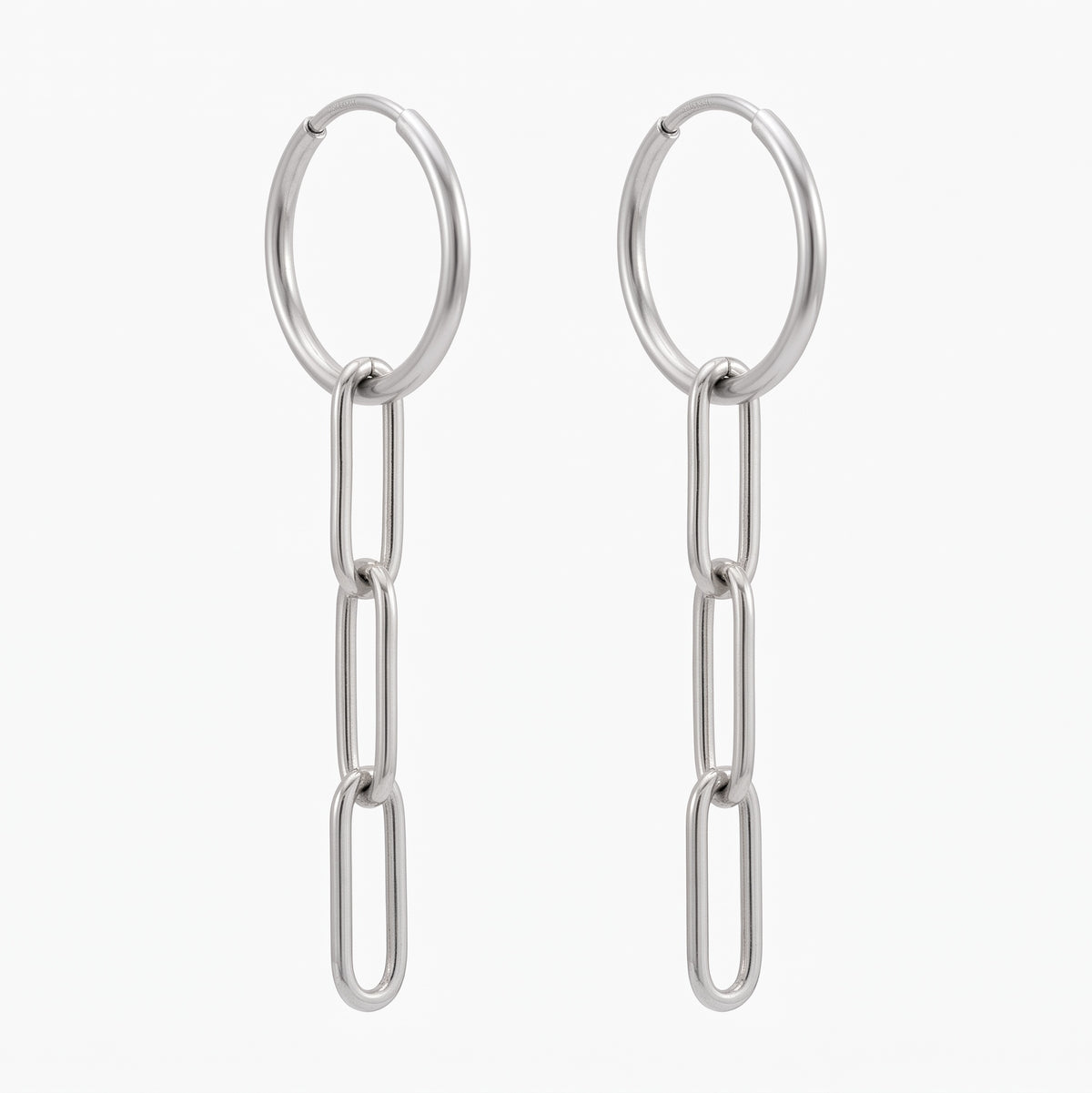 Boyfriend Chain Hoop Earrings