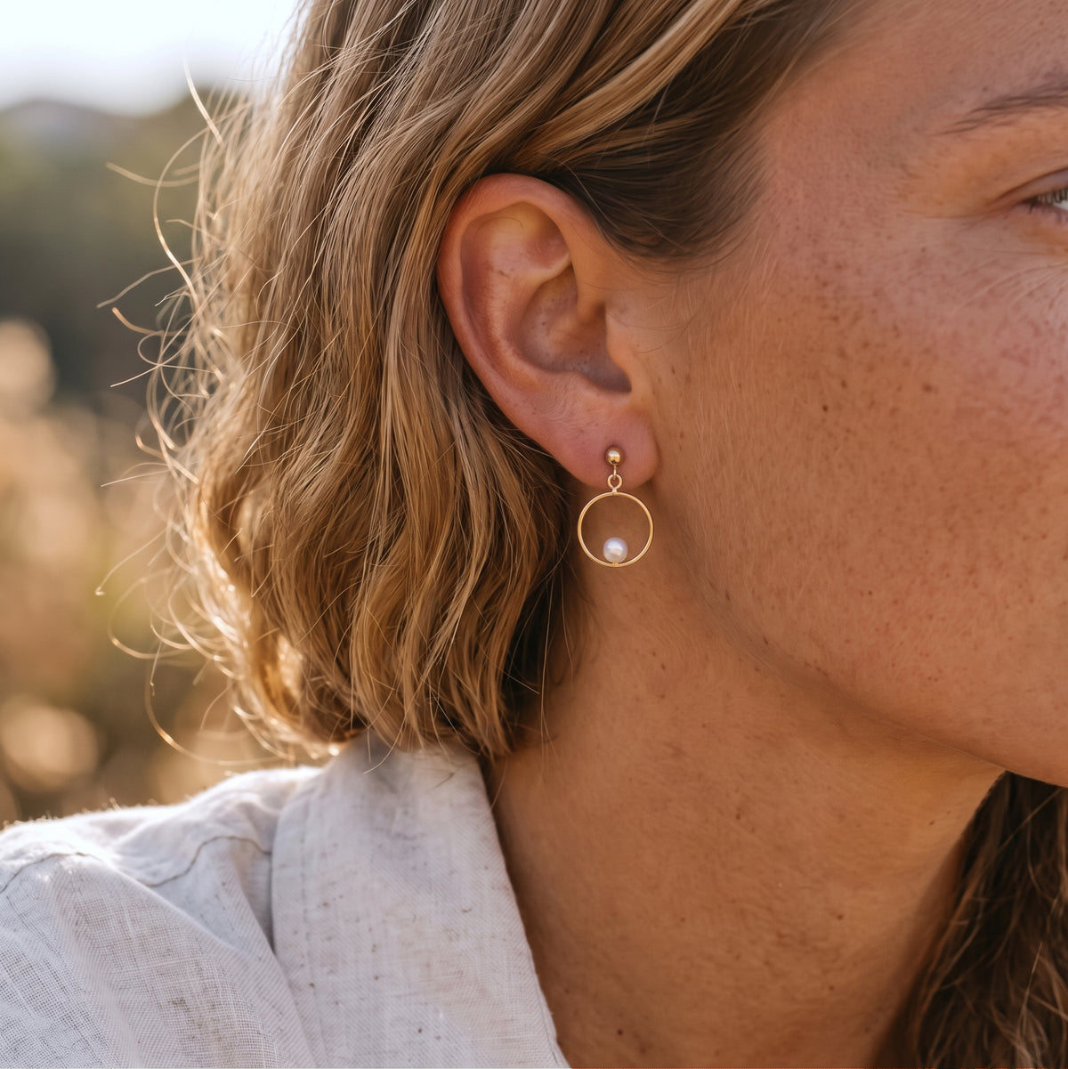 Luna Pearl Drop Earrings