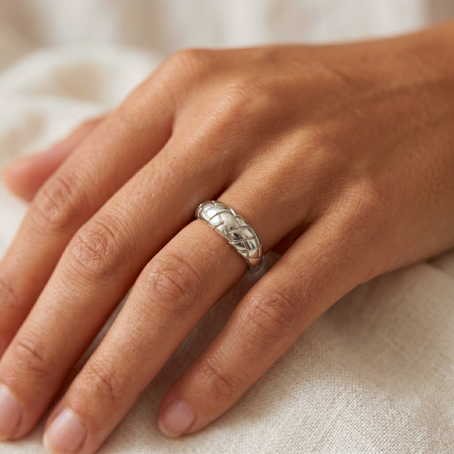 Alexa Dome Ring Zilver