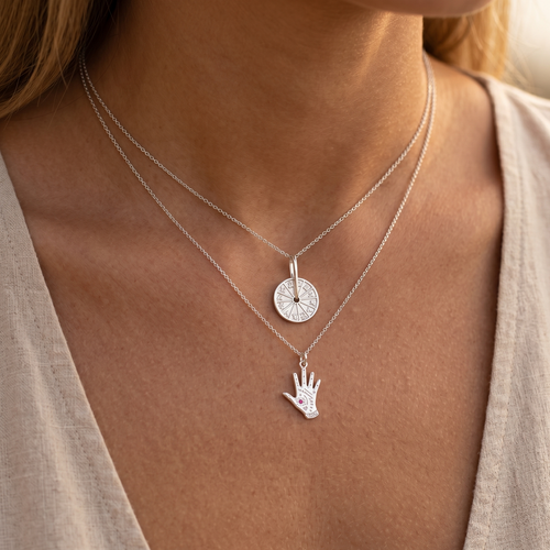 Boze Oog Palm Ketting