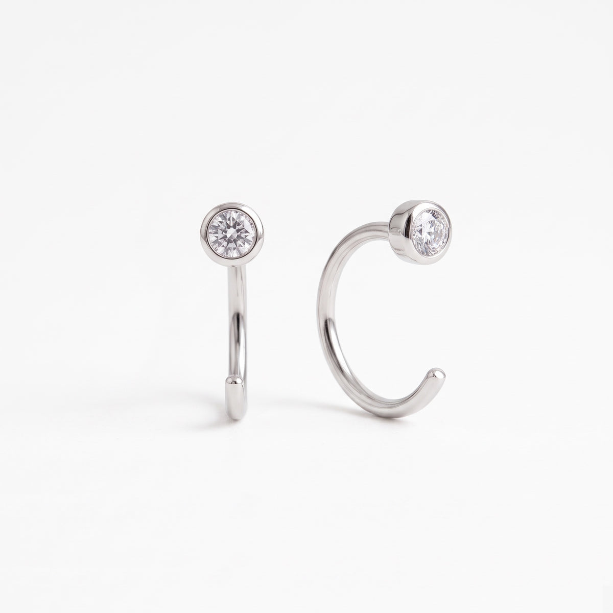 Anting Mini Bezel Huggies