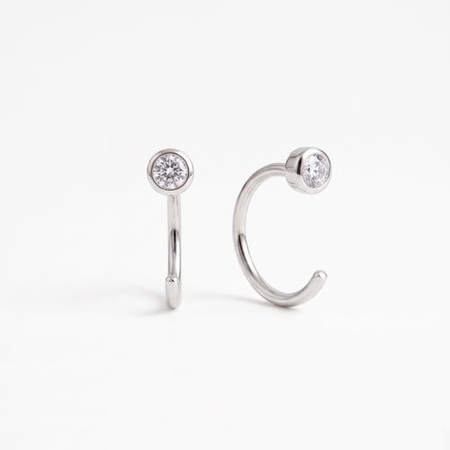 Anting Mini Bezel Huggies
