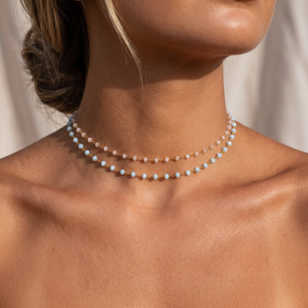 Lite Aqua Agate Choker