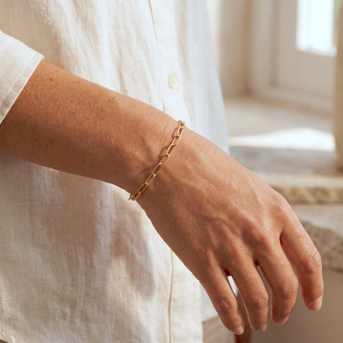 Isabel Paper Clip Chain Bracelet