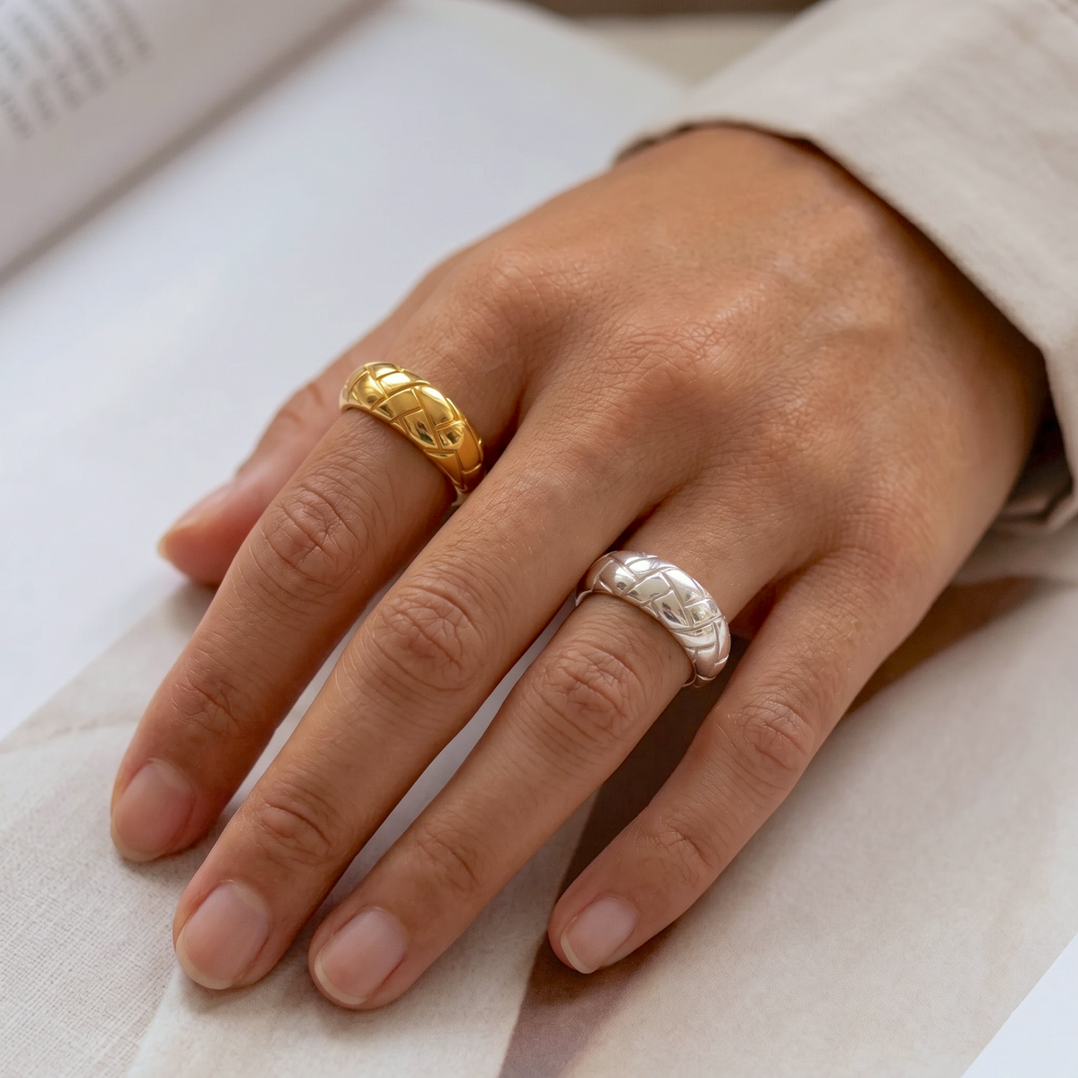 Alexa Dome Ring Gold