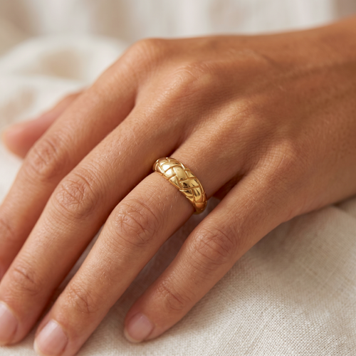 Alexa Dome Ring Gold