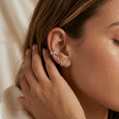 Organic Pebble Flatback Earring