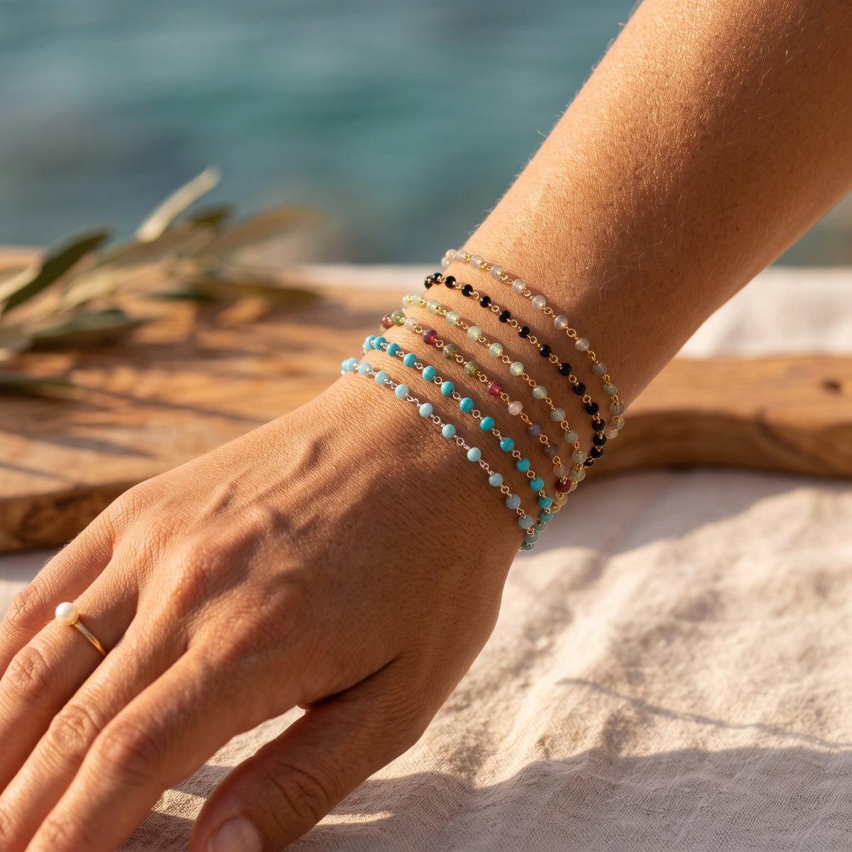Labradorite Gemstone Bracelet