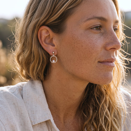 Luna Pearl Drop Earrings
