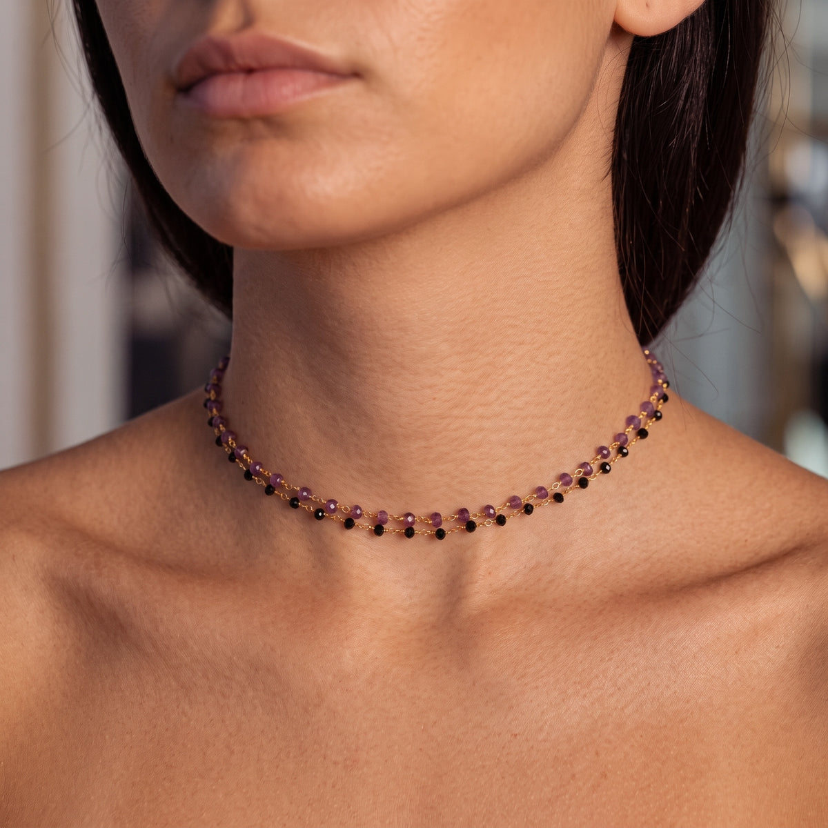 Black Spinel Choker