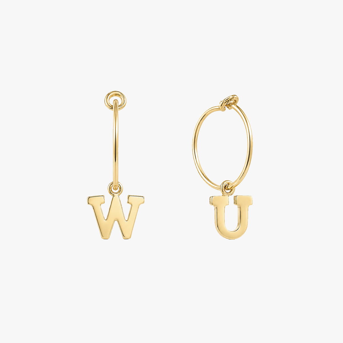 Anting Hoop Surat Personalisasi