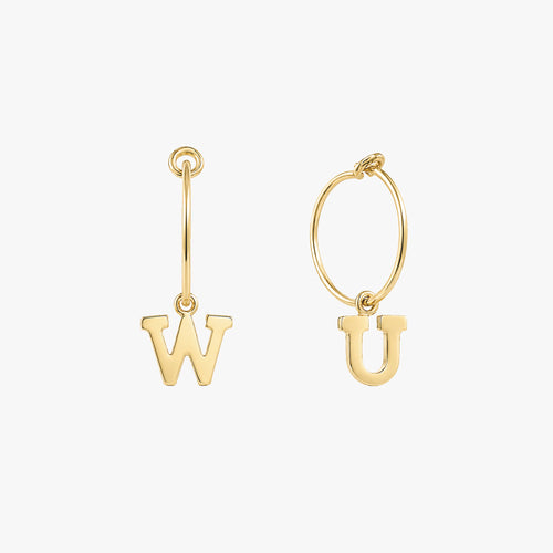 Anting Hoop Surat Personalisasi