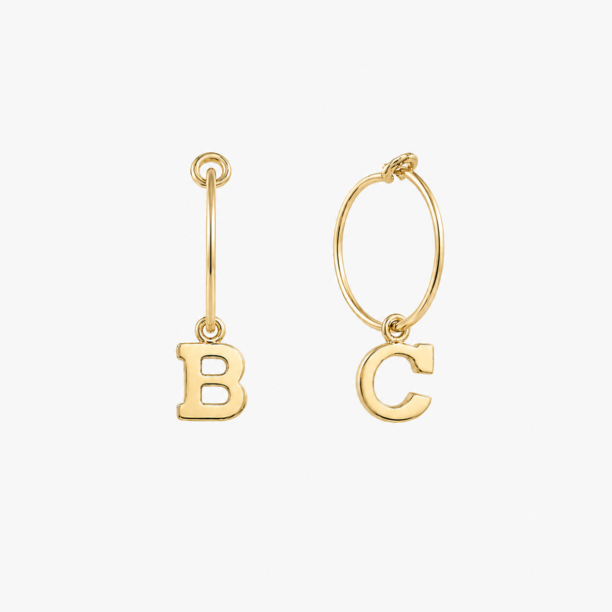 Anting Hoop Surat Personalisasi