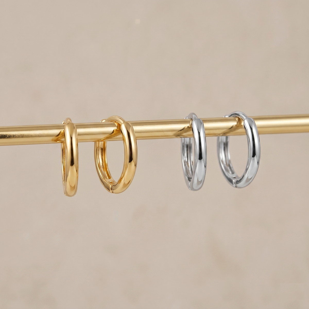 Easy Huggie Hoop Earrings