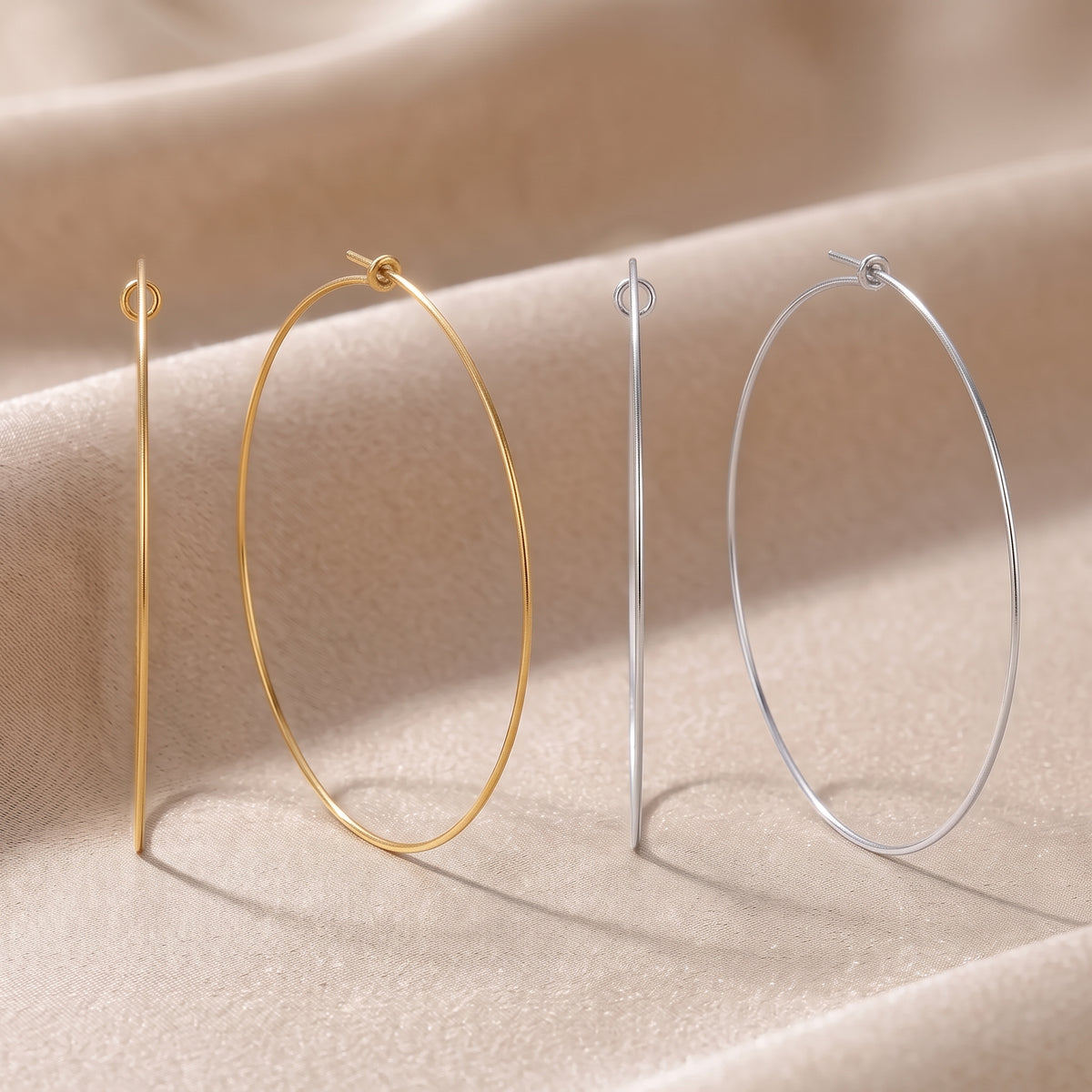 Sleek Big Hoop Earrings