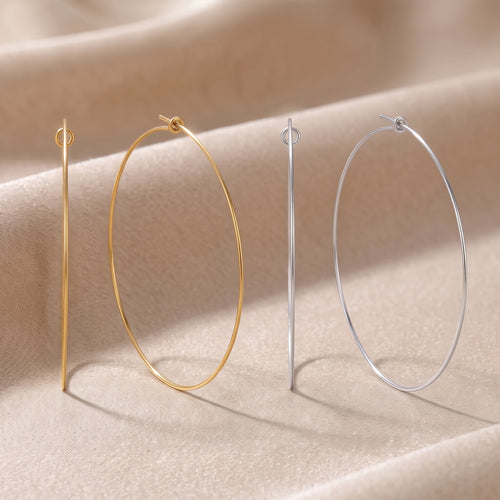 Sleek Big Hoop Earrings