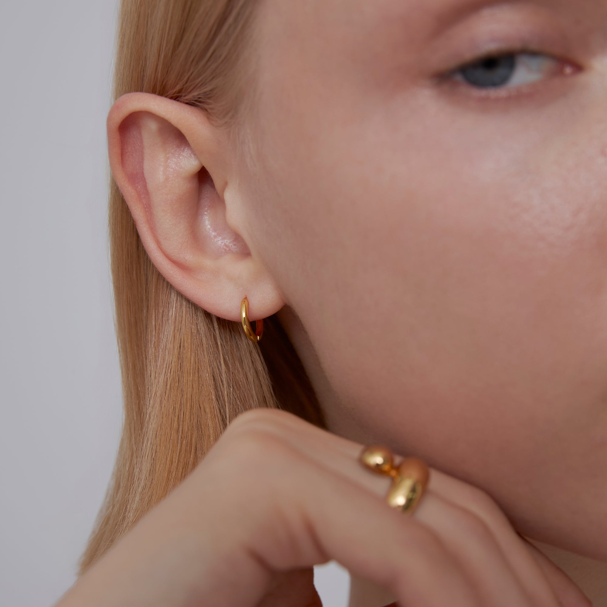 Easy Huggie Hoop Earrings