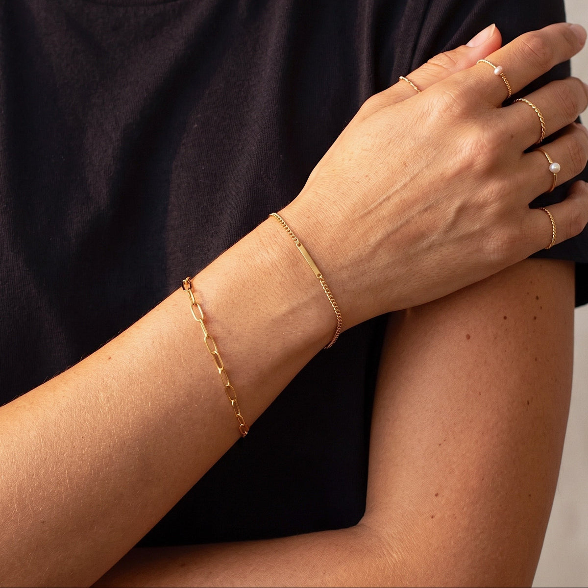 Isabel Paper Clip Chain Bracelet