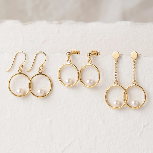Luna Pearl Drop Earrings