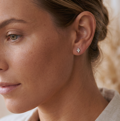 Bubble Quad Stud Earrings