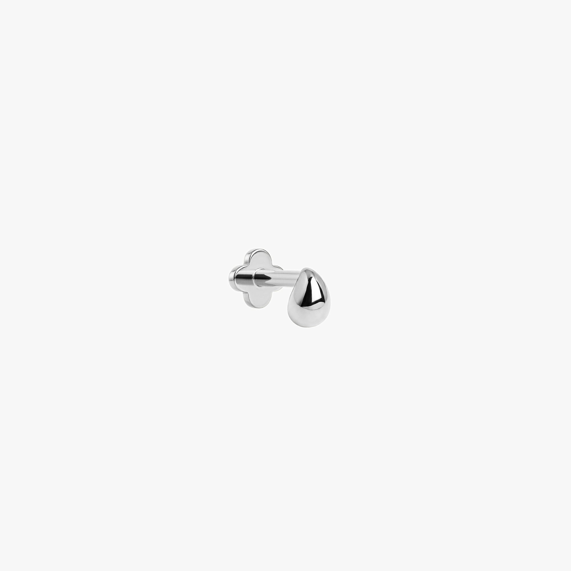 Organic Pebble Flatback Earring