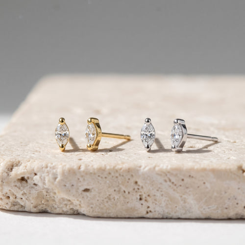 Mini boucles d'oreilles marquises scintillantes