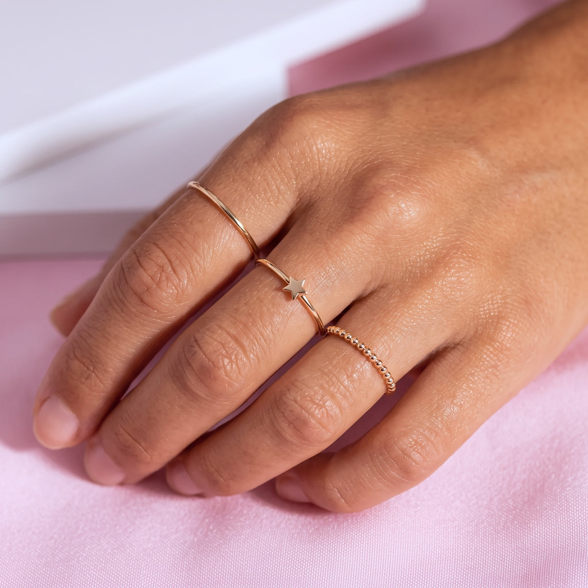 Little Golden Star Ring