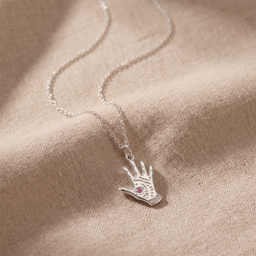 สร้อยคอรูปฝ่ามือ Evil Eye