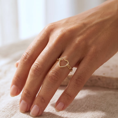 Fall In Love Kedja Guld Ring