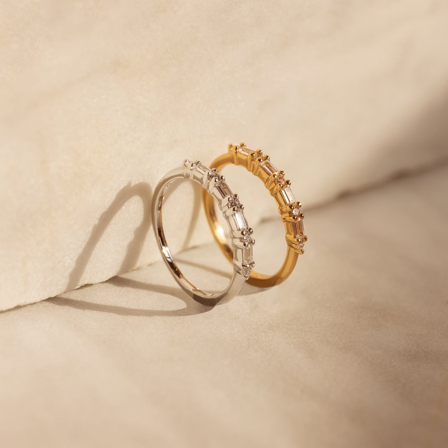 Grútor Baguette Ring Silver