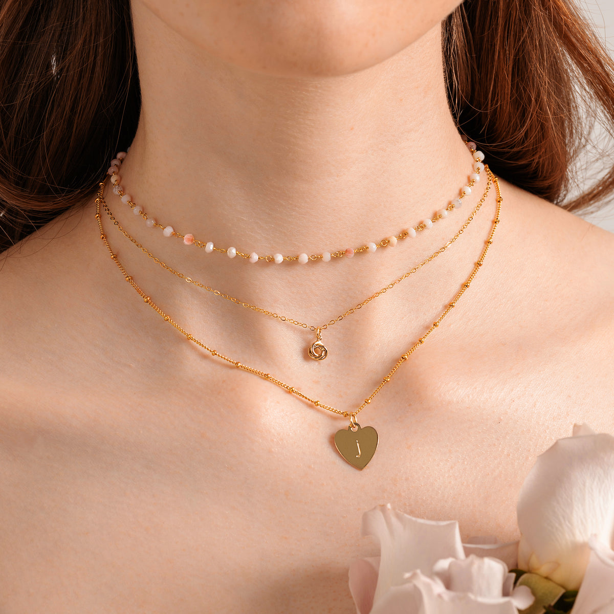 Pink Opal Rosary Choker