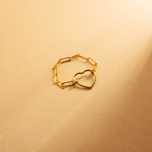 Fall In Love Kedja Guld Ring