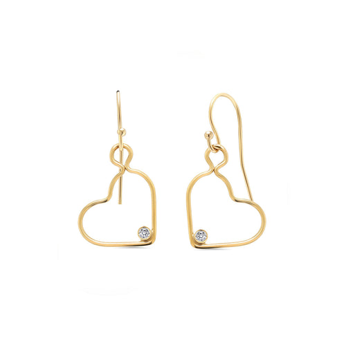 Heart Shine Drop Earrings