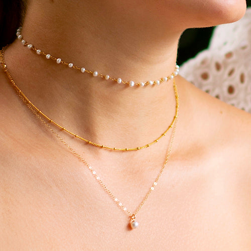 Pearly Choker Necklace
