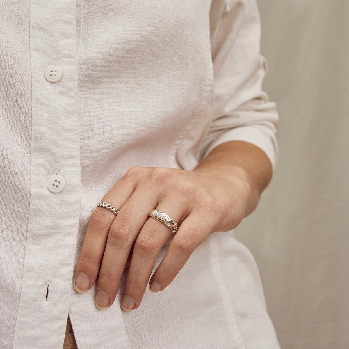 Alexa Dome Ring Zilver