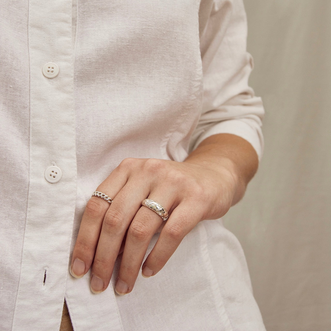 Alexa Dome Ring Zilver