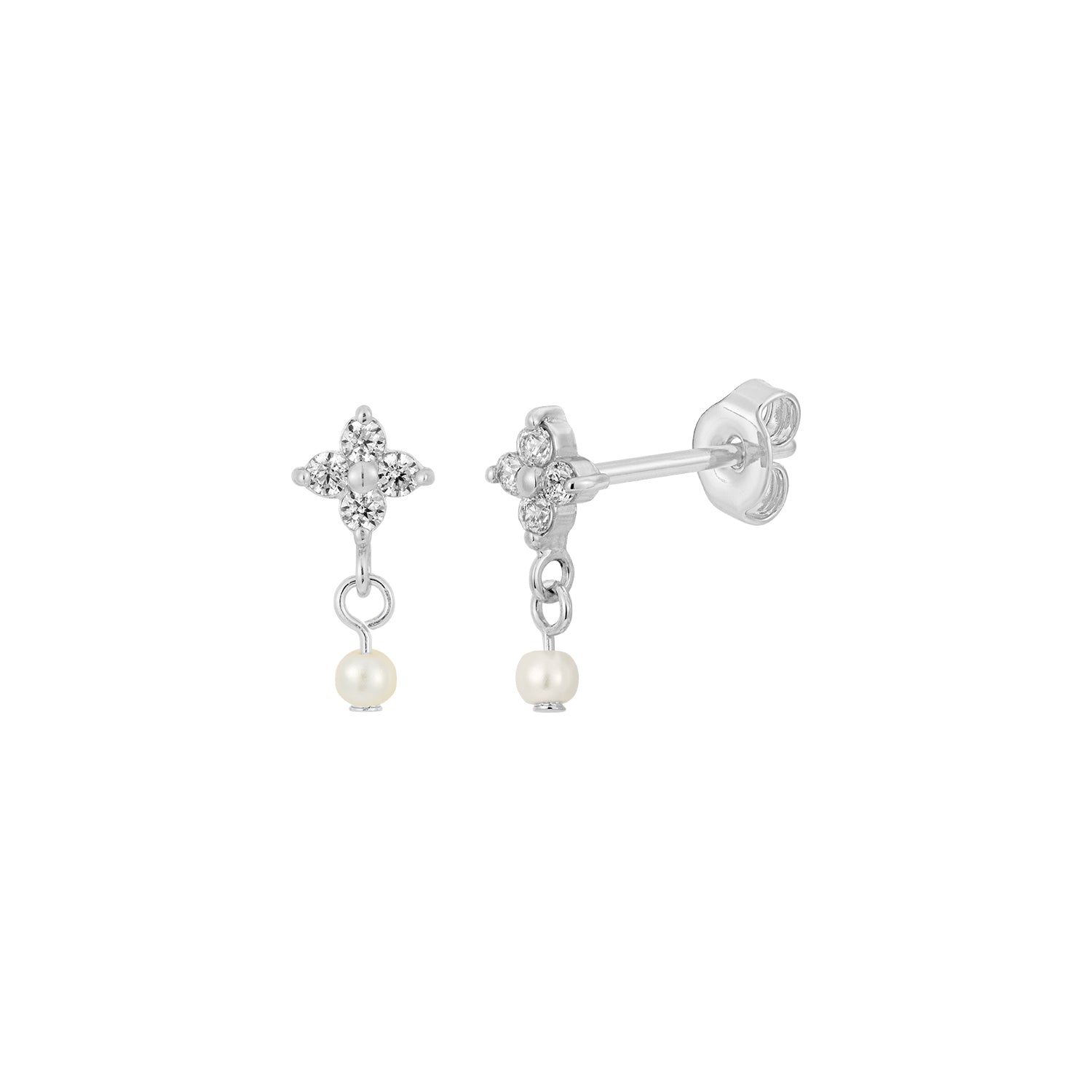 Anting Gantung Bunga Berkilau