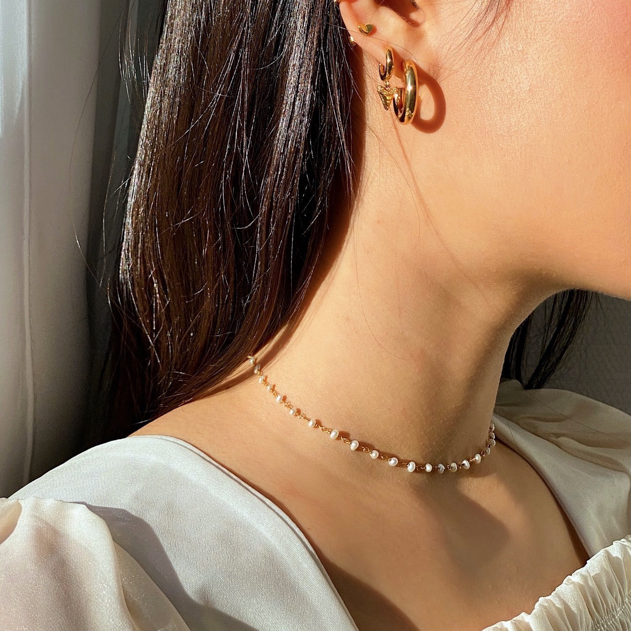 Pearly Choker Necklace