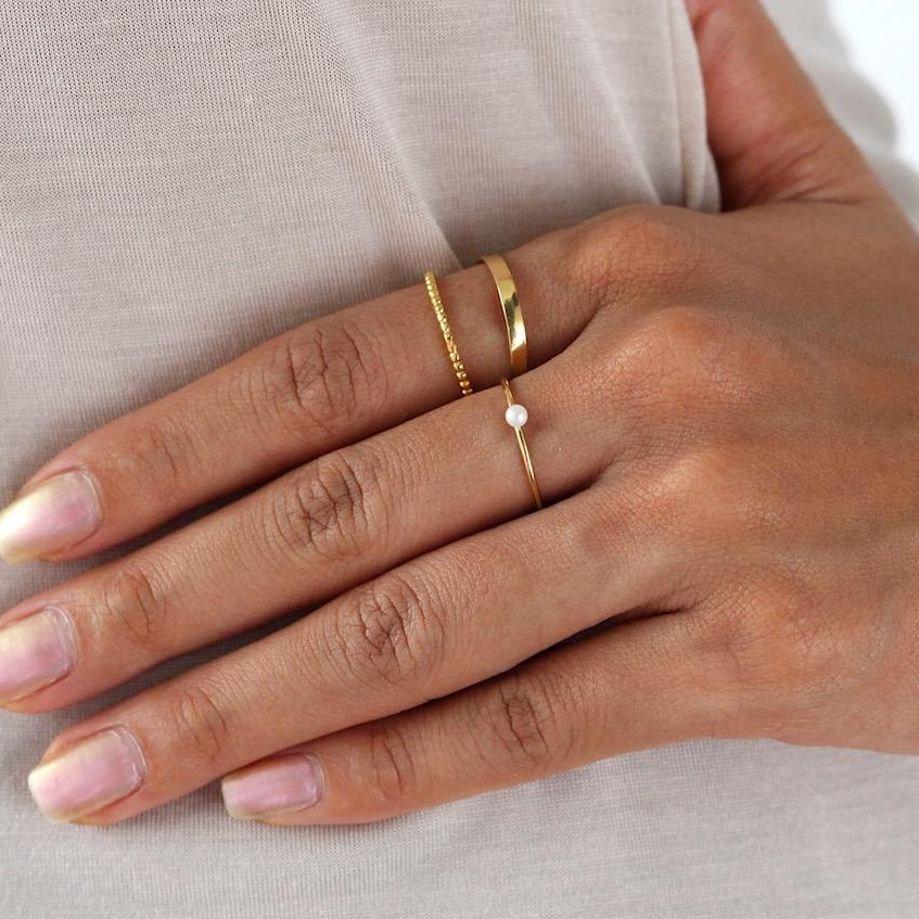 Mini Perle Ring Gull